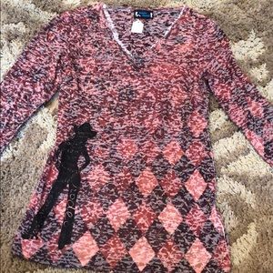 Burn out rodeo long sleeve shirt